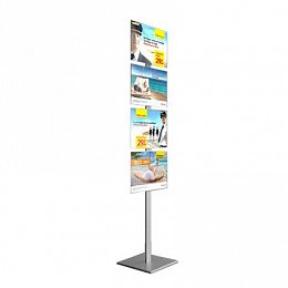 Informační stojan Smart floor 3xA3, vertikální