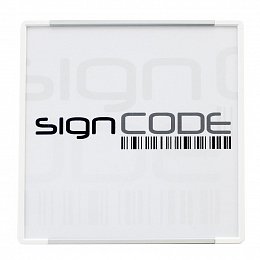 Orientační tabulka SignCode s plexi panelem, bílá