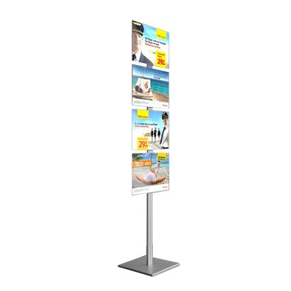 Informační stojan Smart floor 3xA4, horizontální