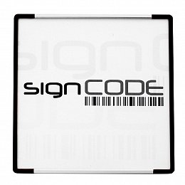 Orientační tabulka SignCode s plexi panelem, černá