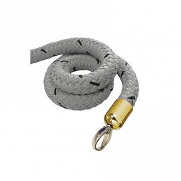 Vymezovací lano, 1500 mm, šedé, mosaz
