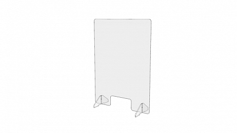 Ochranná pultová přepážka 650 x 900 mm