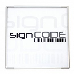 Orientační tabulka SignCode s plexi panelem, stříbrná